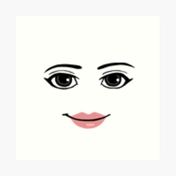 Roblox Face Wall Art Redbubble - default face roblox png