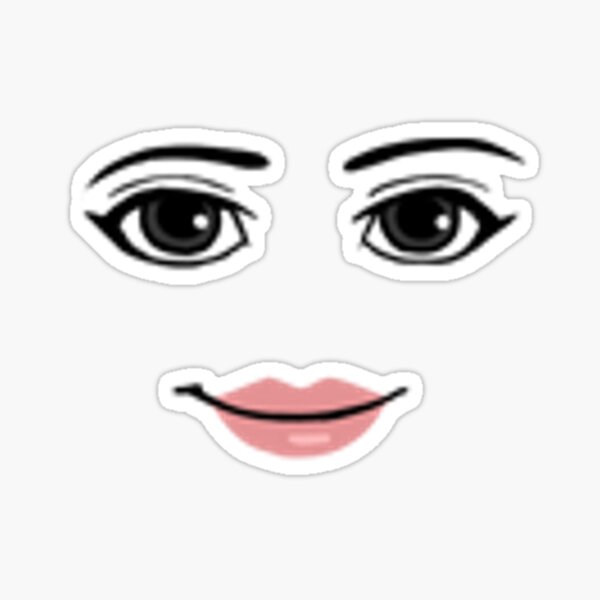 Roblox Face Stickers Redbubble - smiley face roblox decal