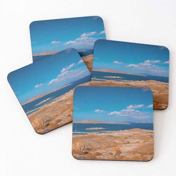 Item preview, Blue and Yellow Mediterranean Landscape - Delos, Greece designed and sold by JarbasVisuals.