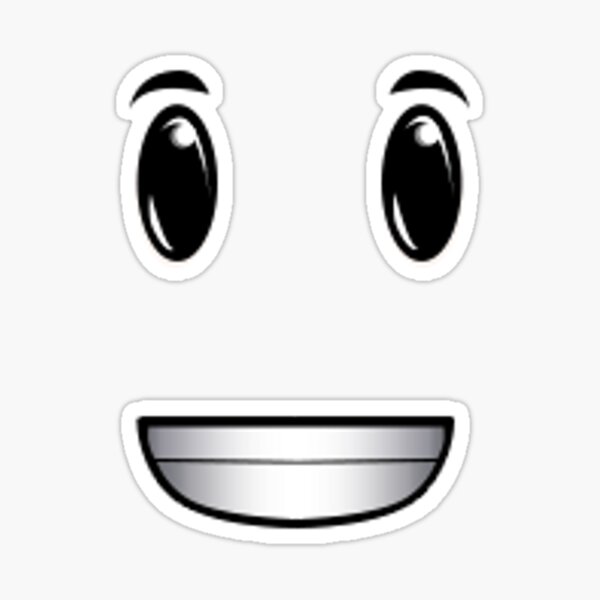 Roblox Smile Stickers Redbubble - smile roblox decal