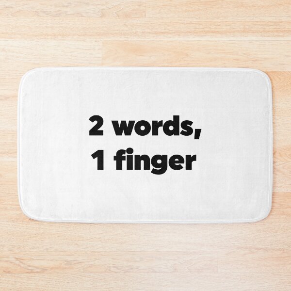 Item preview, 2 Words, 1 Finger designed and sold by ZoollGraphics.
