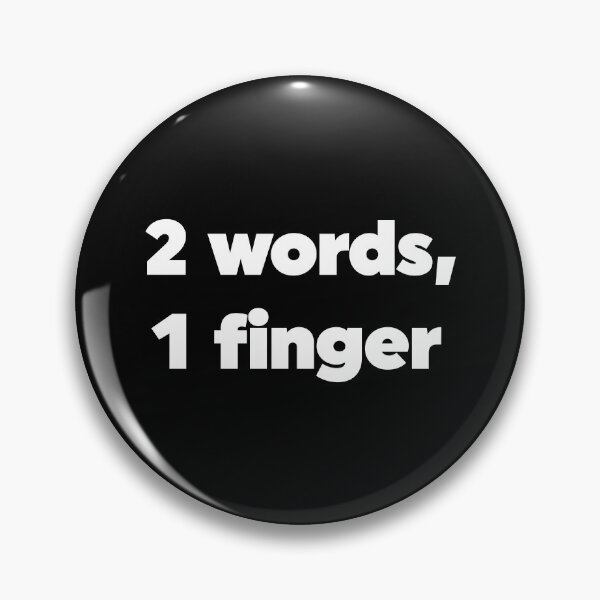 Item preview, 2 Words, 1 Finger designed and sold by ZoollGraphics.