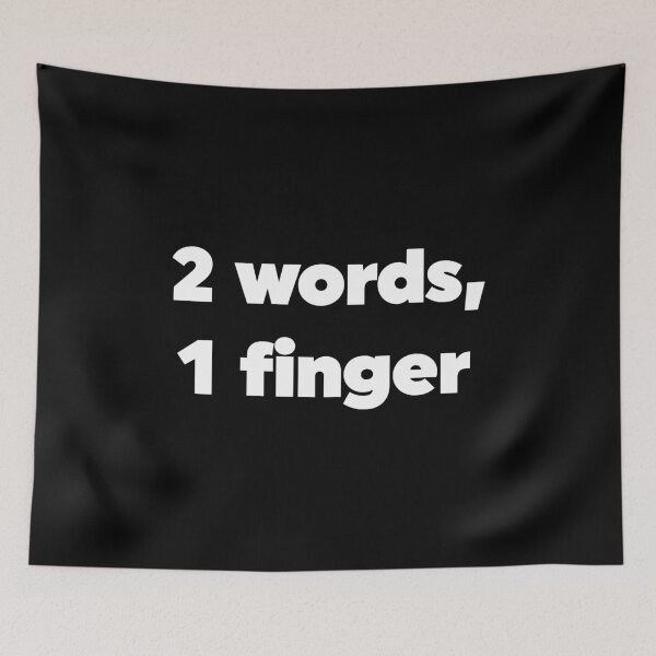 Item preview, 2 Words, 1 Finger designed and sold by ZoollGraphics.