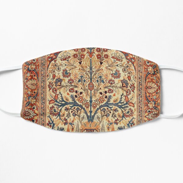 Tabriz Tree of Life Persian Rug Print Flat Mask