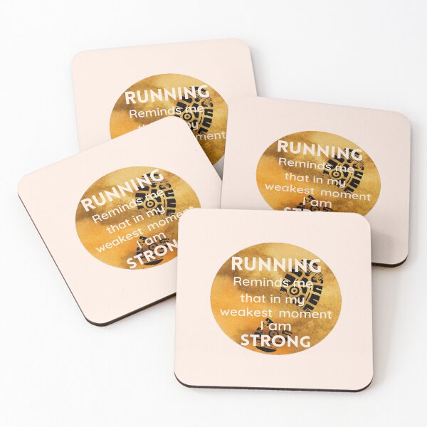 Item preview, RUNNING REMINDS ME THAT IN MY WEAKEST MOMENT I AM STRONG designed and sold by Damitparasayo.