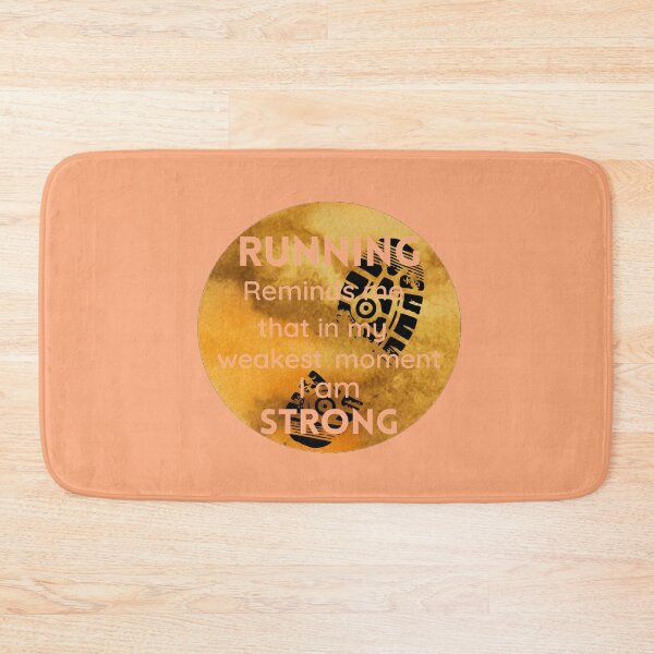 Item preview, RUNNING REMINDS ME THAT IN MY WEAKEST MOMENT I AM STRONG designed and sold by Damitparasayo.