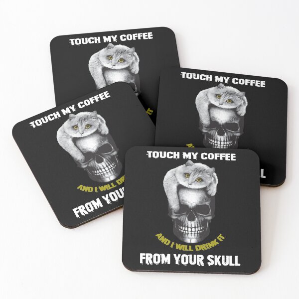 Item preview, Touch My Coffee Gothic Cat designed and sold by Anzarr.
