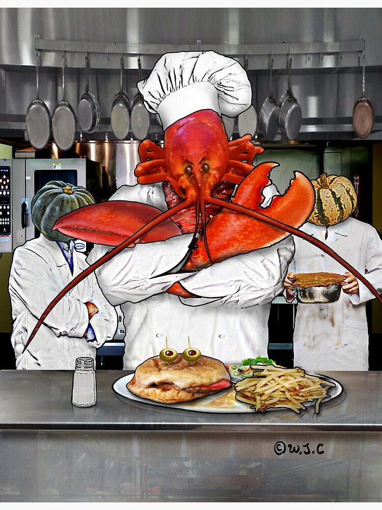 "The Lobster Chef" Art Print by stanzan Redbubble