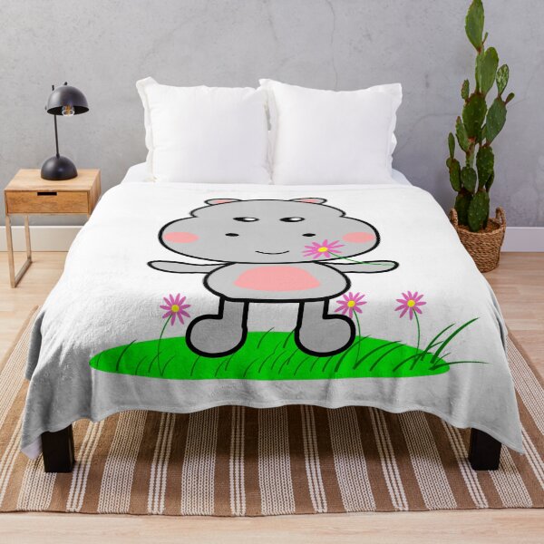 Item preview, Cute Kawaii Hippo designed and sold by lovelyandcute.
