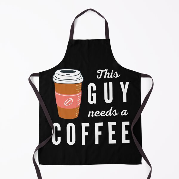 Item preview, This guy needs a coffee. Illustration. White text. Capitals and lower case. designed and sold by JellyBeenzz.