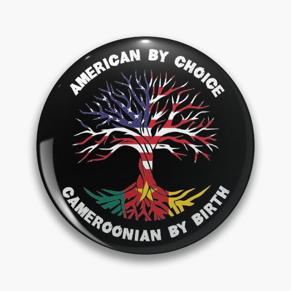 Item preview, Cameroonian By Birth American By Choice, Half Cameroonian Half American Flag, Cameroonian Roots Tree designed and sold by ArtsyloShop.