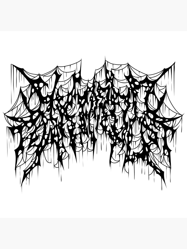 AKIProd Death Metal logo Poster for Sale by AKIProduction