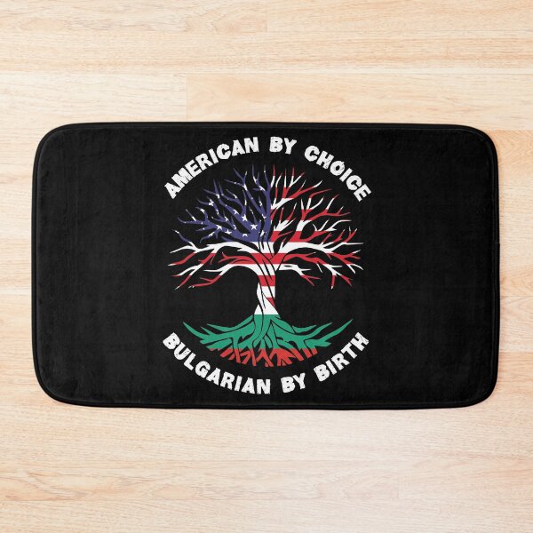 Artikelvorschau, Bulgarisch von Geburt Amerikaner nach Wahl, halb bulgarische halb amerikanische Flagge, bulgarischer Wurzelbaum entworfen und verkauft von ArtsyloShop.