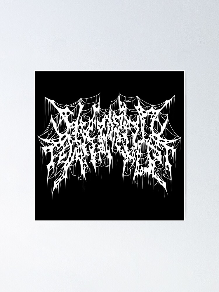 AKIProd Death Metal logo Poster for Sale by AKIProduction