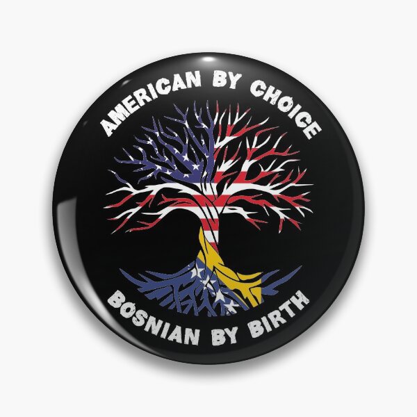 Item preview, Bosnian By Birth American By Choice, Half Bosnian Half American Flag, Bosnian Roots Tree designed and sold by ArtsyloShop.