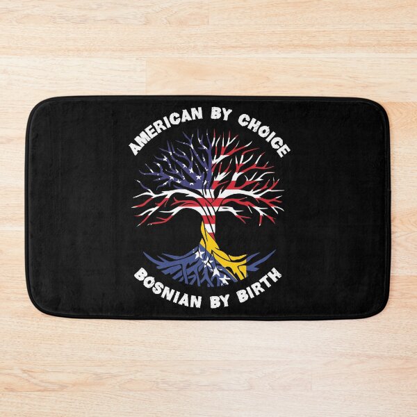 Item preview, Bosnian By Birth American By Choice, Half Bosnian Half American Flag, Bosnian Roots Tree designed and sold by ArtsyloShop.