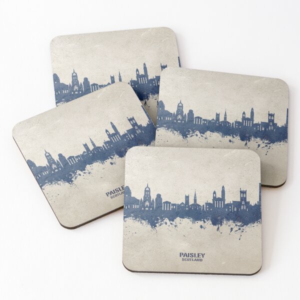 Aperçu de l'œuvre Paisley Scotland Skyline créée et vendue par ArtPrints.