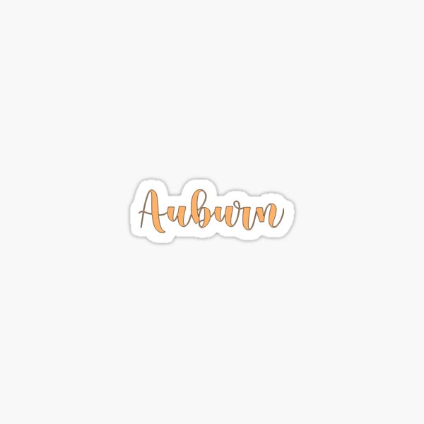 Auburn sticker Sticker