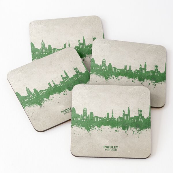 Aperçu de l'œuvre Paisley Scotland Skyline créée et vendue par ArtPrints.