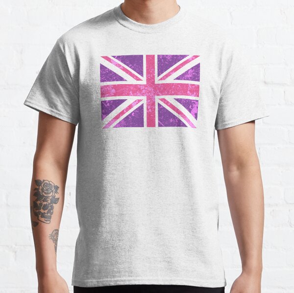 Pink and Purple Union Jack Classic T-Shirt