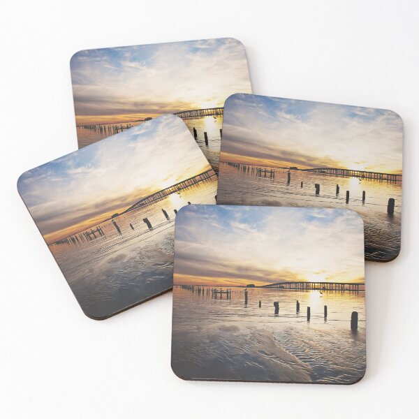 Low Tide Front Beach Coasters (Set of 4)