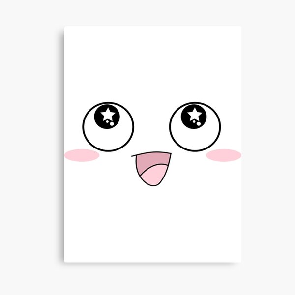 Happy Face Kaomoji Canvas Prints Redbubble