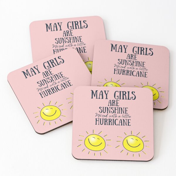 Item preview, May Girls are sunshine mixed with a little hurricane designed and sold by PeaceyArt.