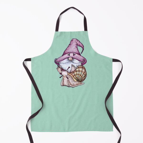 Item preview, Barefoot snail riding gnome designed and sold by SarahCD13.