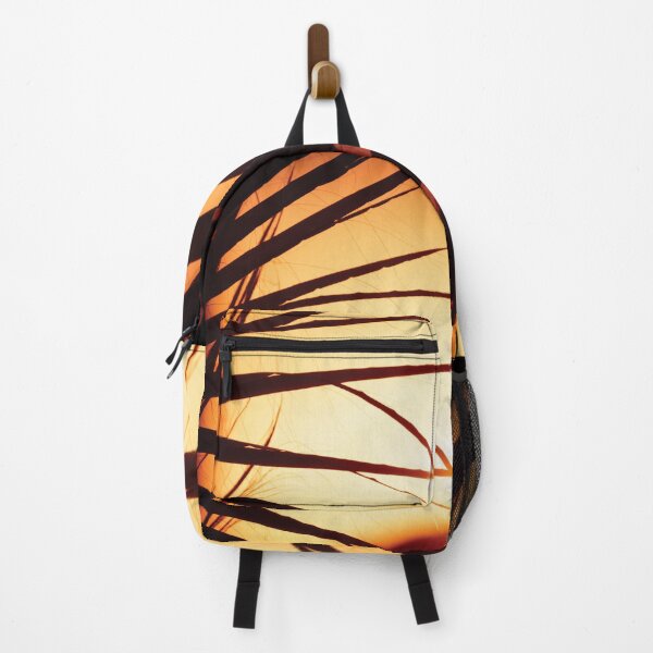 Item preview, Backlit Tropical Palm Tree Leaf and Golden Sunset - Paros, Greece designed and sold by JarbasVisuals.