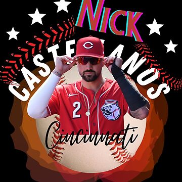 Nick Castellanos Cincinnati Reds Men's Red Backer T-Shirt 