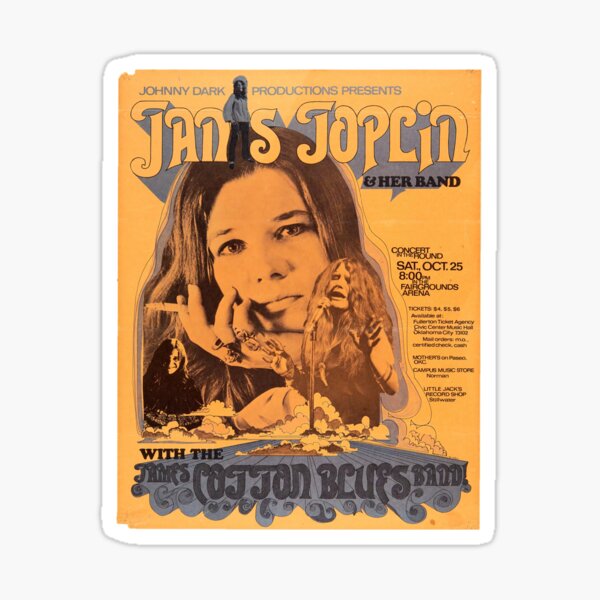 1969 JOPLIN KONZERT OKLAHOMA CITY Sticker
