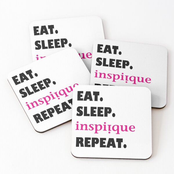 Item preview, eat sleep inspiique repeat designed and sold by mrf2thed.