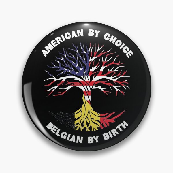 Item preview, Belgian By Birth American By Choice, Half Belgian Half American Flag, Belgian Roots Tree designed and sold by ArtsyloShop.