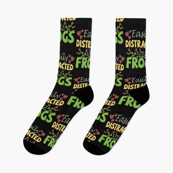 Item preview, Easily distracted by frogs Lover Funny Frog Quote designed and sold by Stndor.