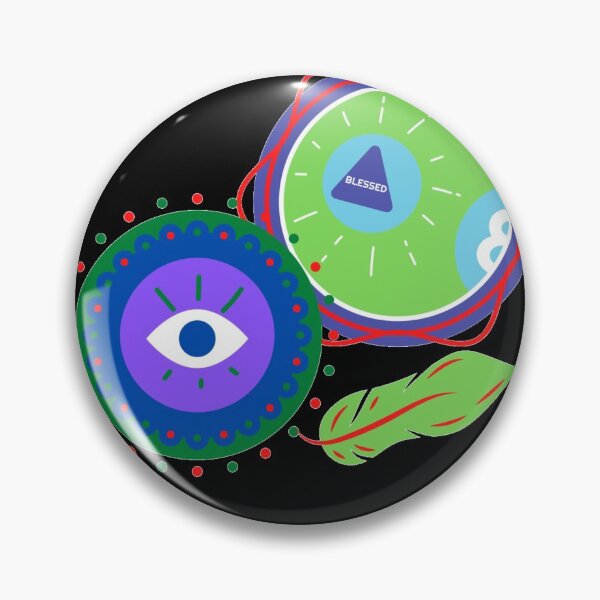 Artikelvorschau, Evil Eye Blessed Be Feather entworfen und verkauft von ICRainbowMoons.