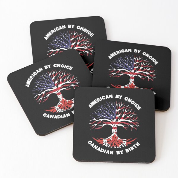 Item preview, Canadian By Birth American By Choice, Half Canadian Half American Flag, Canadian Roots Tree designed and sold by ArtsyloShop.