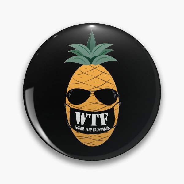 Item preview, funny text with pineapple in face mask designed and sold by Khengee.