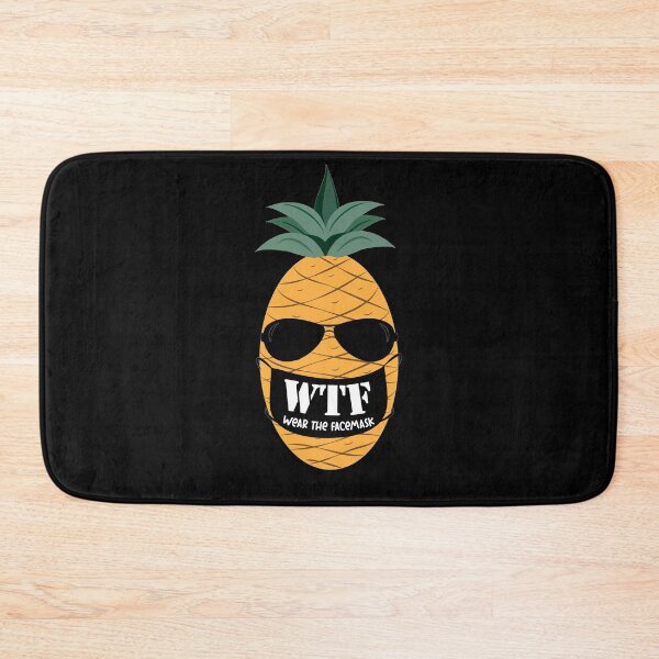 Item preview, funny text with pineapple in face mask designed and sold by Khengee.