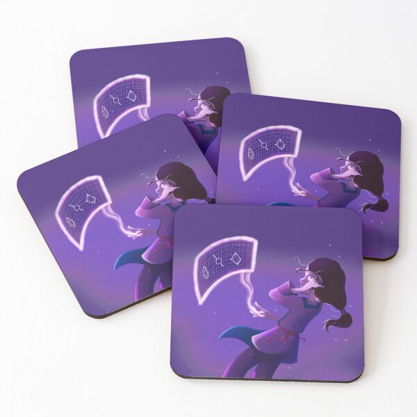 Item preview, Purple glowing Digital painting designed and sold by QCatStickers.