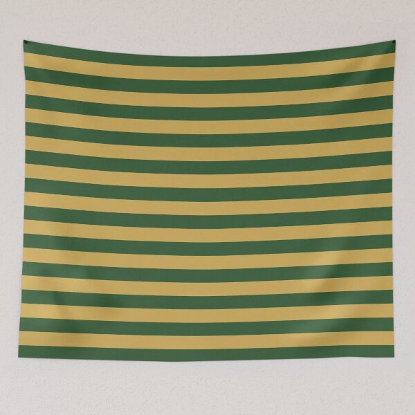 Item preview, Small PINE GREEN and GOLD Horizontal STRIPES designed and sold by RachelMacht.