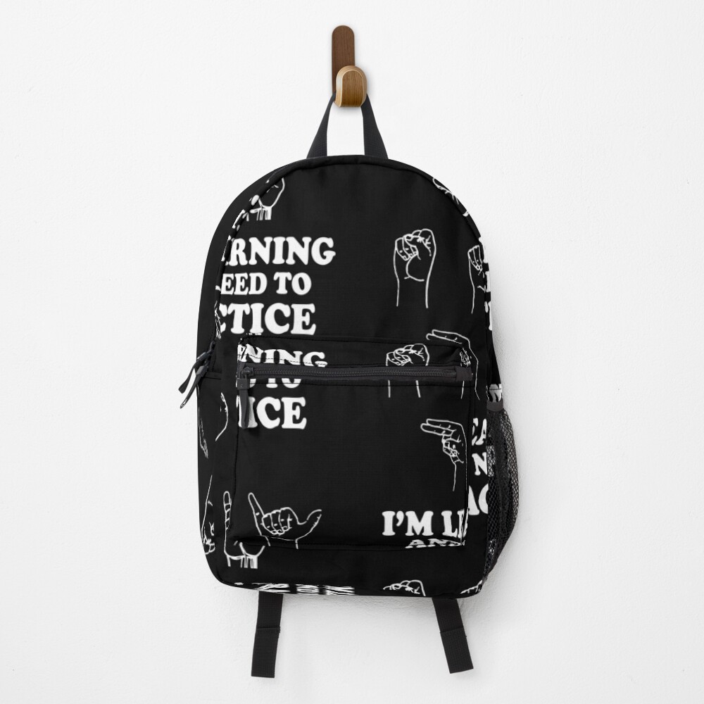 "Say Hi I'm Learning And Need To Practice ASL Deaf Awareness Gifts ASL