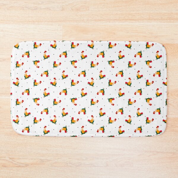Item preview, Roosters  and polka dots on white background.  designed and sold by BychkovaEvgenia.