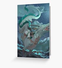 Haku and Chihiro Greeting Card