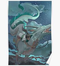 Haku and Chihiro Poster