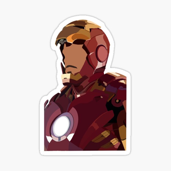 Vector Illustration Decal/Sticker Iron Man Gold Armor Variant 