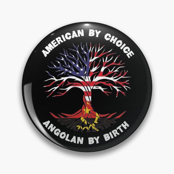 Item preview, Angolan By Birth American By Choice, Half Angolan Half American Flag, Angolan Roots Tree designed and sold by ArtsyloShop.