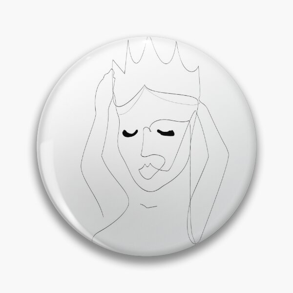 Artikelvorschau, Queen Contour Drawing / Single Line Drawing entworfen und verkauft von omgahitskasey.
