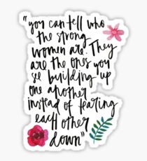 Strong Women Quote Sticker