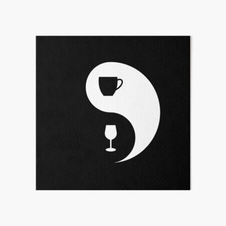 Artikel-Vorschau von AM Kaffee PM Wein - Yin Yang, designt und verkauft von DesignByLeo.