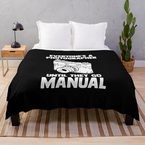 Item preview, Everyone's a Photographer Until they go Manual Cameraman designed and sold by Nessshirts.